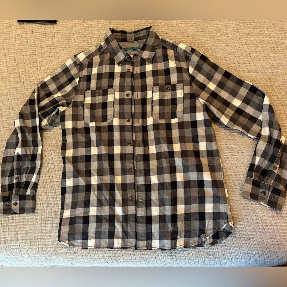 The North Face Men’s L Gray Plaid Shirt